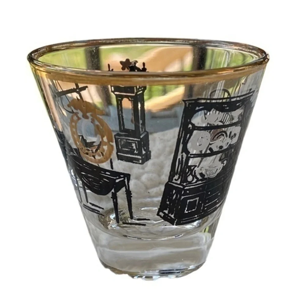 Mid Century Modern Curio Libbey Shot Glasses